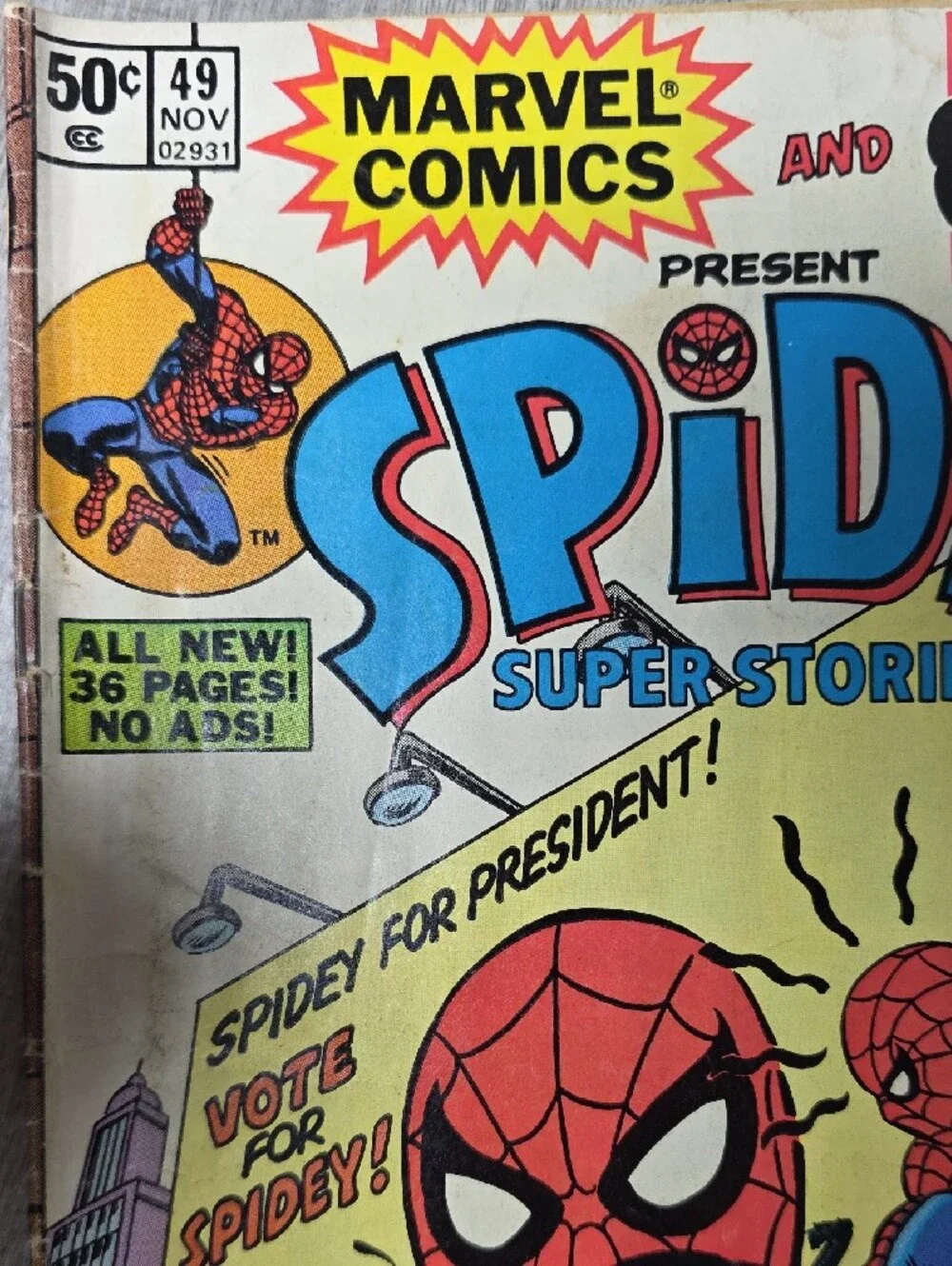 Marvel Spidey Super Stories Comic - Red & Blue